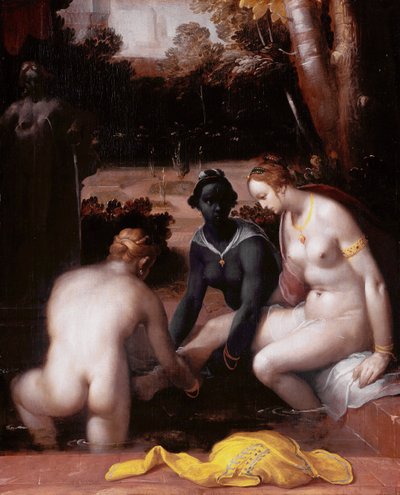 Batseba vessassaan tekijältä Cornelis van Haarlem