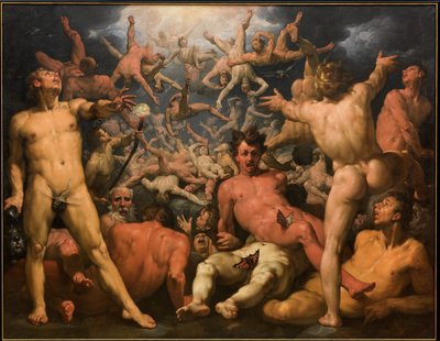 Titaanien kukistuminen tekijältä Cornelis van Haarlem
