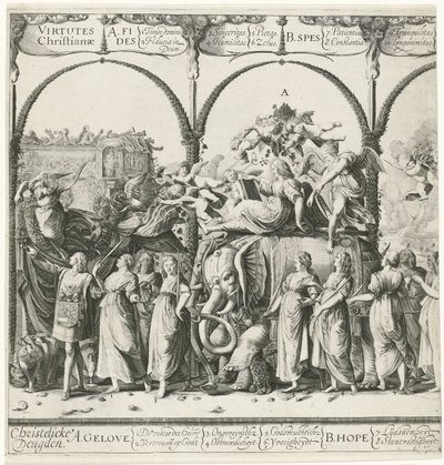 William of Orangen voittokulkue, levy a Currus triumphalis Illustris / William of Orangen voittokulkue (sarjan nimi) tekijältä Cornelis van Kittensteyn