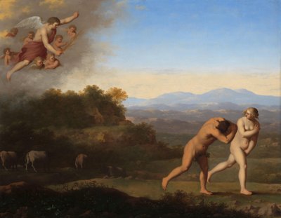Karkottaminen paratiisista Karkottaminen paratiisista (1. Moos. 3:23-24) tekijältä Cornelis van Poelenburch