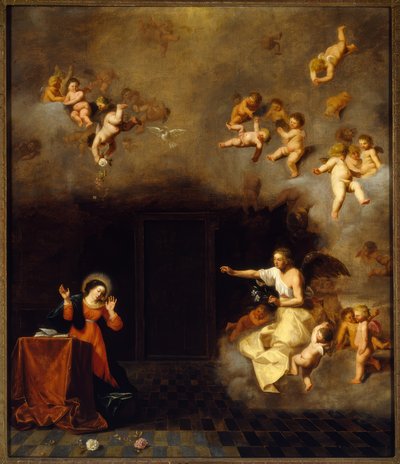 Ilmestyskirja Marialle tekijältä Cornelis van Poelenburgh