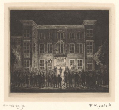 Delft Academyn hautajaiset 30. kesäkuuta 1864 tekijältä Cornelis van der Griendt