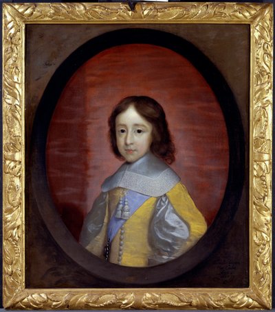 Muotokuva William III of Orange Nassausta (1650-1702) (Englannin William III), lapsi (William III, Orangen prinssi, lapsena) - Cornelis Janssens van Ceulenin (1593-1661) maalaus, öljy puulle tekijältä Cornelius Janssen van Ceulen
