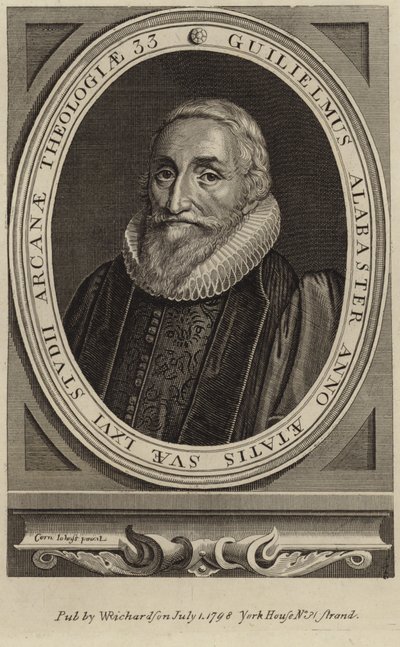 William Alabasterin muotokuva tekijältä Cornelius Janssen van Ceulen