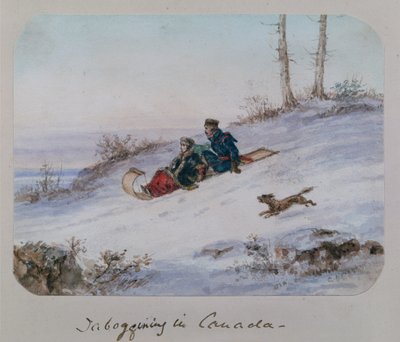 Tabogging Kanadassa tekijältä Cornelius Krieghoff