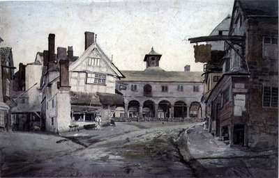 Market Place, Ross, Herefordshire tekijältä Cornelius Varley