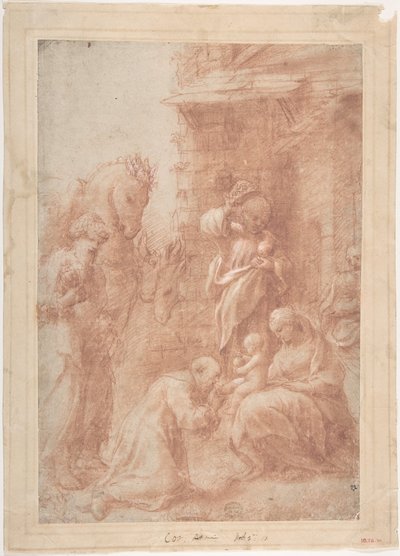 The Adoration of the Magi, n. 1517. tekijältä Correggio
