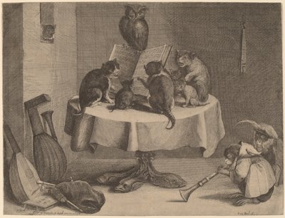 Kissan konsertti tekijältä Coryn Boel after David Teniers the Younger