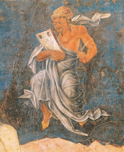 Dean, yksityiskohta Virgin of Signista, kohtaus elokuulta, Cosimo Tura tekijältä Cosimo (attr. to) Tura