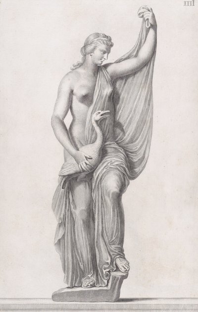 Ledan ja Joutsenen patsas, 1734 tekijältä Cosimo Mogalli