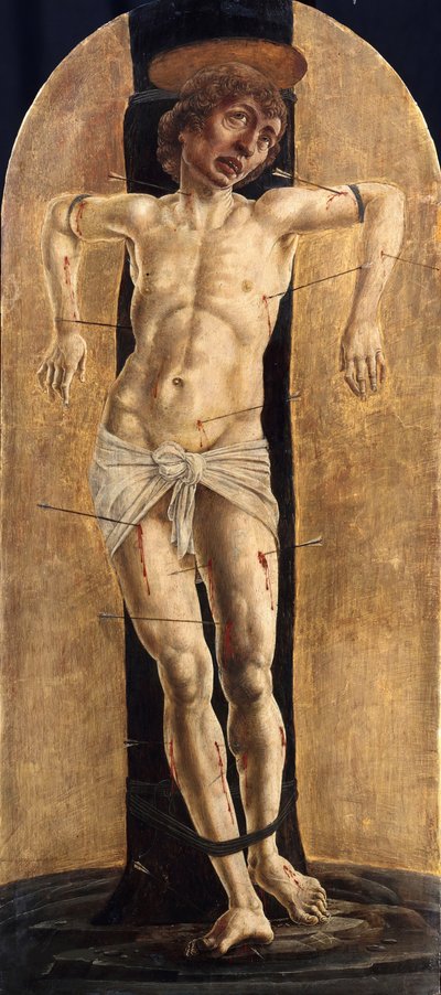 Saint Sebastian, noin 1484 tekijältä Cosimo Tura