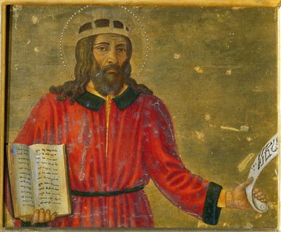 Kuningas David Predella Alttaritaulu. tekijältä Cosimo di Lorenzo Rosselli