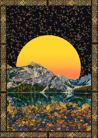 Golden Sun -vuoristojärvi tekijältä CosmoZach
