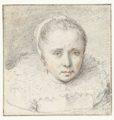 Nuoren naisen muotokuva tekijältä Crispijn van de Passe (I) (attributed to)