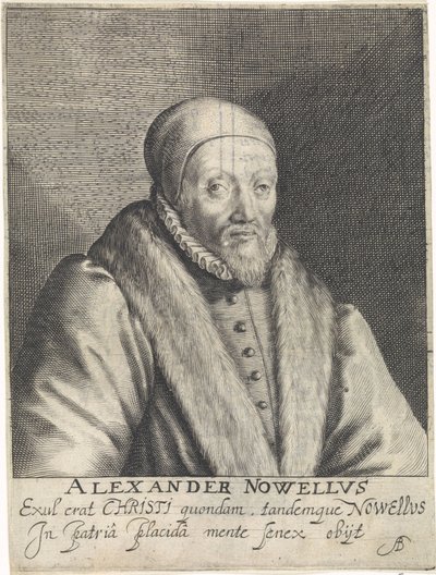 Portree van Alexander Nowell tekijältä Crispijn van de Passe (I)