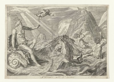 Neptunus kohtasi tritonit Metamorfosen van Ovidius (sarjan nimi) tekijältä Crispijn van de Passe (II) (attributed to)