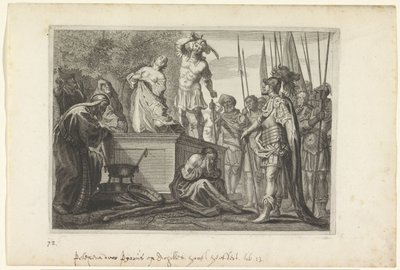 Tarjous van Polyxena Metamorfosen van Ovidius (sarjan nimi) tekijältä Crispijn van de Passe (II)