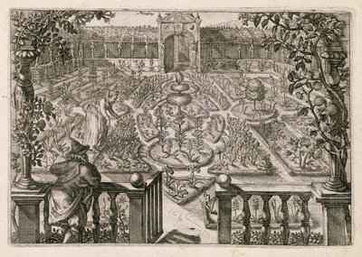 Spring Garden, kirjasta "Hortus Floridus", julkaistu 1614-1515 (katso myös 170862) tekijältä Crispin  Passe