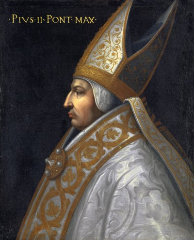 Paavi Pius II:n muotokuva, n. 1560 tekijältä Cristofano dell Altissimo
