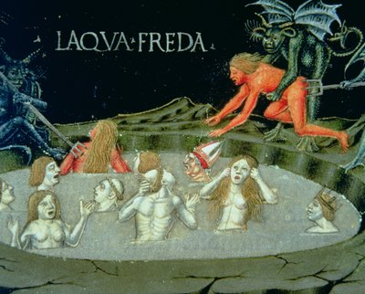 Fol.154r Viimeinen tuomio: Helvetin kipu (vellum) tekijältä Cristoforo De Predis
