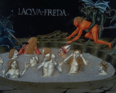Höllenstrafen (n. 154r). 1476 tekijältä Cristoforo De Predis