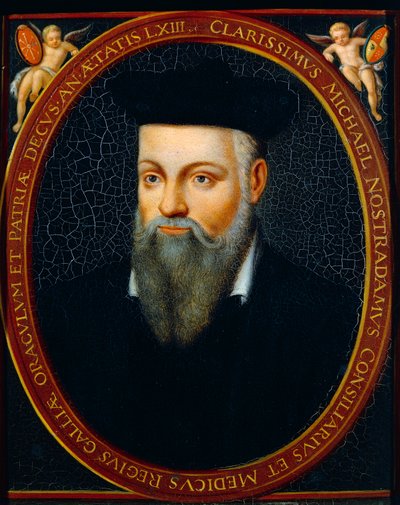 Michel de Notre Damen muotokuva nimeltä Nostradamus (Saint-Remy-de-Provence tekijältä César de Nostredame