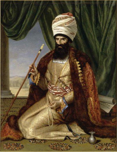 Persian suurlähettilään Asker Khanin muotokuva Pariisissa 1808, 1809. tekijältä Césarine Henriette Davin Mirvault