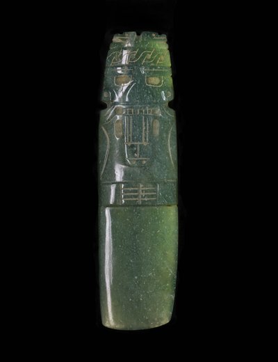 Ax-God Celt, 500-1000 jKr (jade) tekijältä Culture Guanacaste Nicoya
