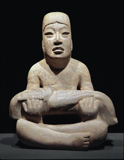 Lord of the Lines (lapsen uhri) (veistos) tekijältä Culture Olmec
