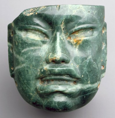 Naamio, 900-400 eaa (jadeiitti) tekijältä Culture Olmec