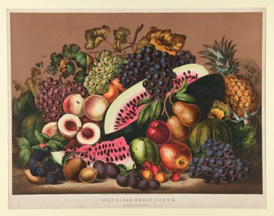 Amerikkalainen hedelmäpala tekijältä Currier and Ives