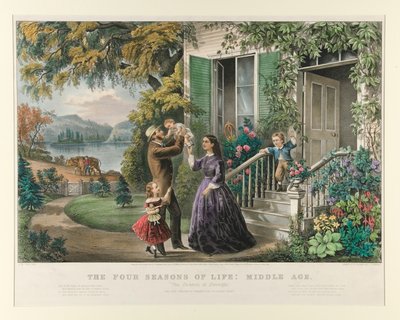 Elämän neljä vuodenaikaa: Keskiaika tekijältä Currier and Ives