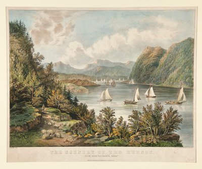 Hudsonin maisema. Näkymä, Lähellä tekijältä Currier and Ives