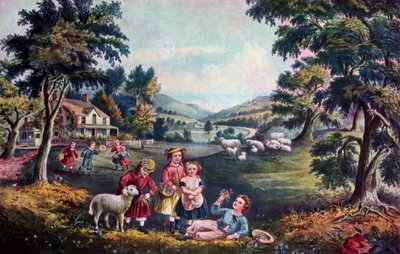 Ilon kausi, Lapsuus, 1868. tekijältä Currier and Ives