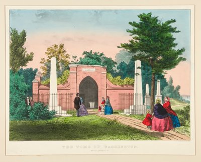 Washingtonin hauta / Mount Vernon, VA tekijältä Currier and Ives