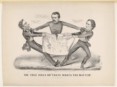 The True Issue or Thats Whats the Matter, 1864. tekijältä Currier and Ives