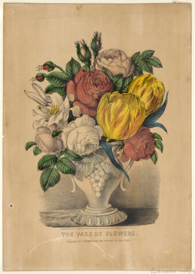 Kukkien maljakko tekijältä Currier and Ives