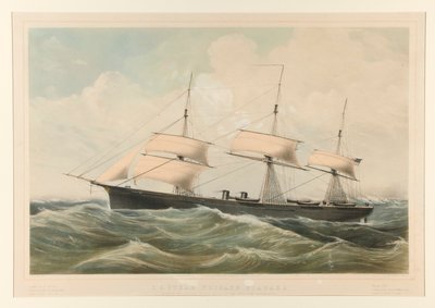 Yhdysvallat Steam Fregatti Niagara tekijältä Currier and Ives