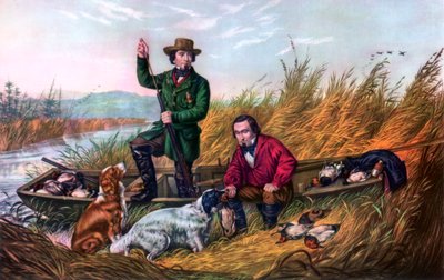 Villiankan ammunta, 1854. tekijältä Currier and Ives