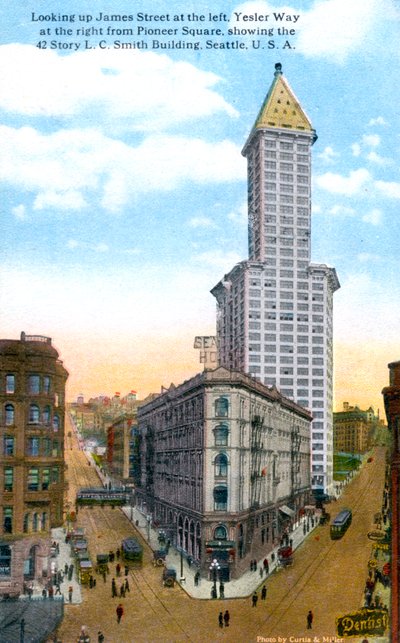 L.C. Smith Tower, Seattle, U.S.A., 1910-luku. tekijältä Curtis and Miller