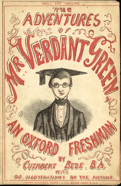 Kansikuva elokuvalle The Adventures of Mr Verdant Green An Oxford Freshman tekijältä Cuthbert Bede