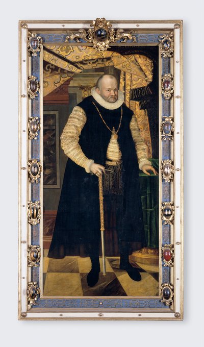 Muotokuva Saksin vaaliruhtinas Augustus I:stä (1526-1586) - Cyriacus Roederin (Rheder) maalaus (noin 1560-1598), öljy kankaalle tekijältä Cyriacus (c.1560 1598) Roder