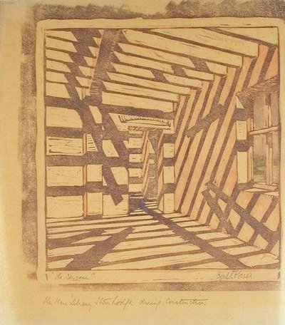 The Carcase, n. 1929 (linoleikkaus) tekijältä Cyril Edward Power