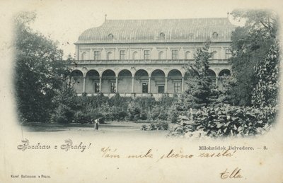 Postikortti, joka kuvaa Milohradek Belvederea tekijältä Czech Photographer
