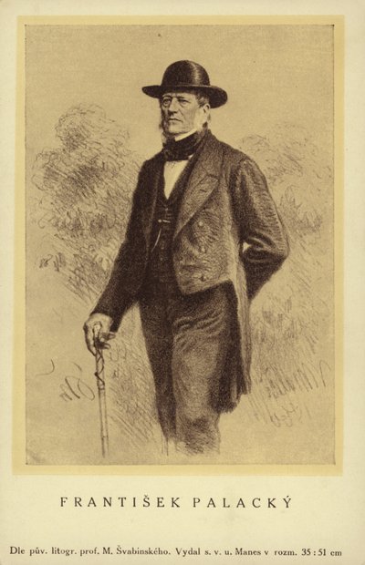 Frantisek Palacky (1798-1876), tšekkiläinen historioitsija ja poliitikko tekijältä Czech School