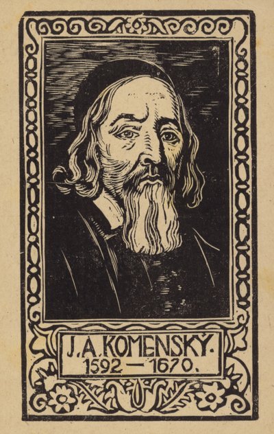 John Amos Comenius (1592-1670), tšekkiläinen opettaja, kasvattaja ja kirjailija tekijältä Czech School