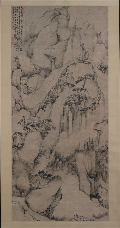 Tiantai-vuoren oudot männyt, 1687. tekijältä Dai Benxiao