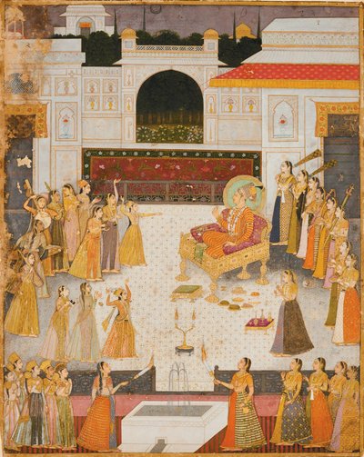 Iltaesitys Maharaja Abhai Singhille tekijältä Dalchand