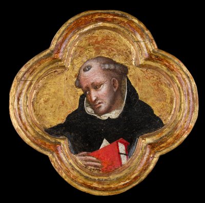 Pyhä Tuomas Akvinolainen (tempera paneelissa) tekijältä Dalmasio di Jacopo Scannabecchi Dalmasio di Jacopo Scannabecchi