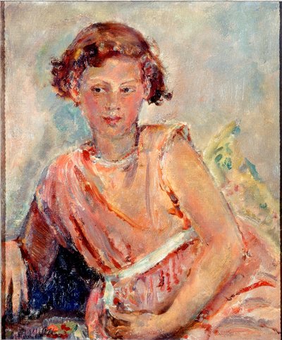 Pohdiskelevalla tuulella (öljy kankaalle) tekijältä Dame Ethel Walker